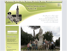 Tablet Screenshot of goethe-gesellschaft-gera.de
